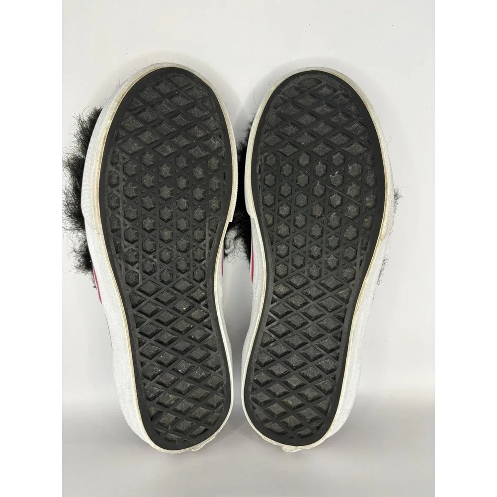 VANS Classic Slip On Kids Shoes Friend Party Fur Fuzzy Monster Youth Size 13.5